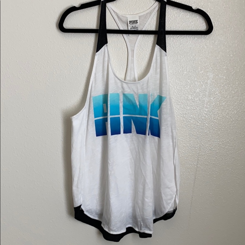 Pink racer back tank